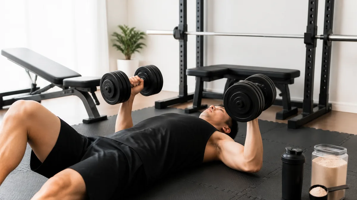 ベンチなしのダンベル胸筋トレで、失うものと残るものの解説画像