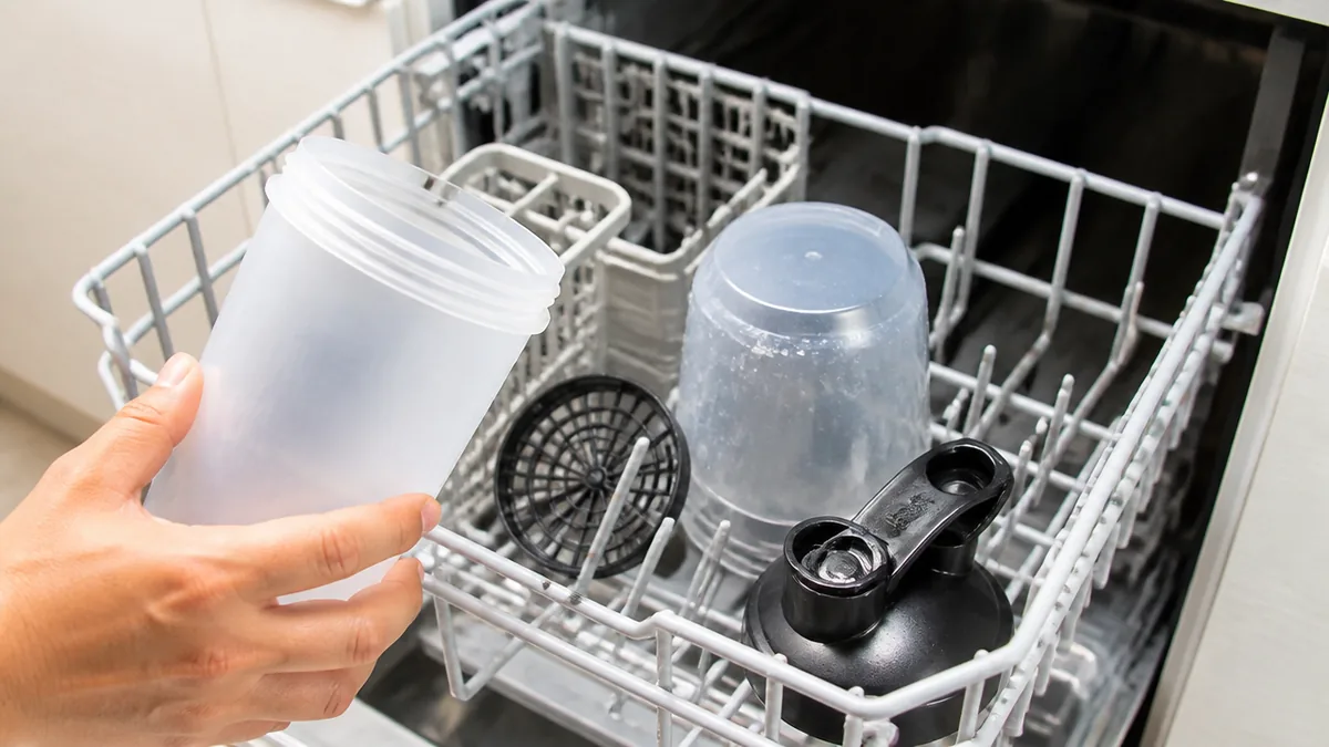 プロテインシェイカーは食洗機で洗える？答えは耐熱温度の3段階で決まるの解説画像