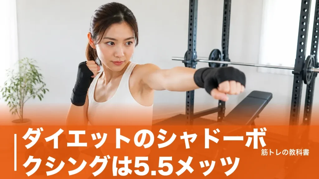 ダイエットのシャドーボクシングは5.5メッツ｜30分165kcalの現実と続く組み方のアイキャッチ画像