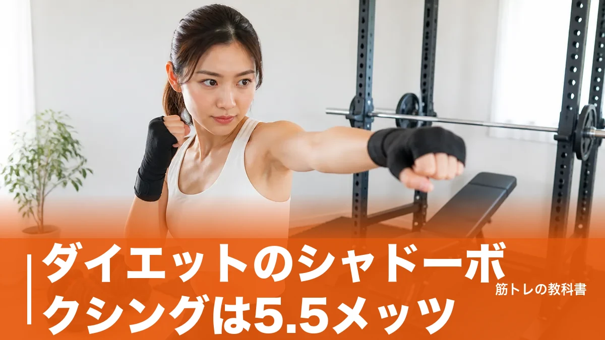 ダイエットのシャドーボクシングは5.5メッツ｜30分165kcalの現実と続く組み方のアイキャッチ画像