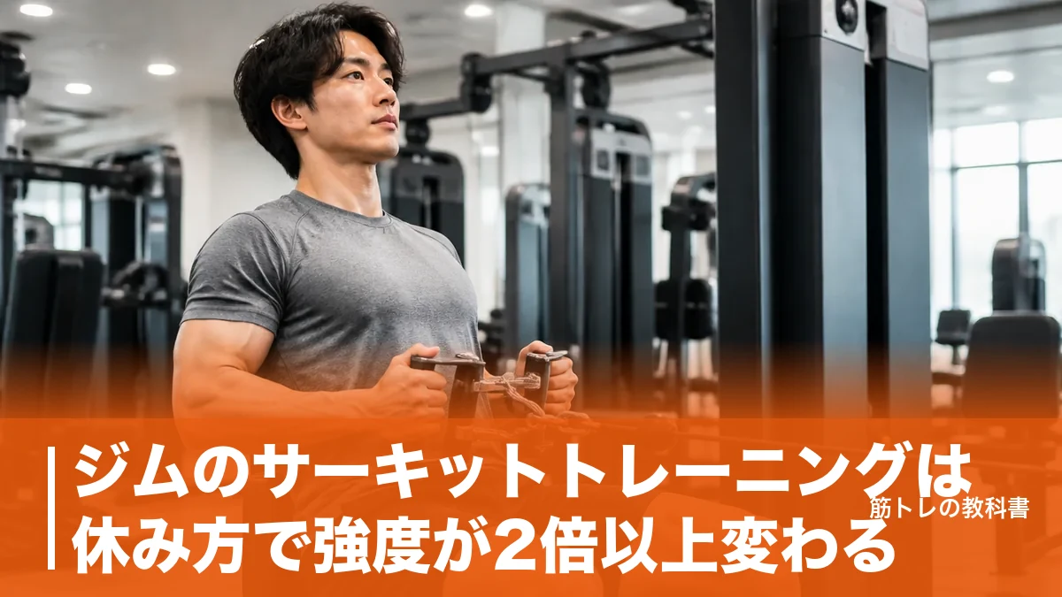 ジムのサーキットトレーニングは休み方で強度が2倍以上変わる｜3.5〜7.5メッツの組み方のアイキャッチ画像