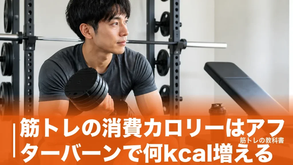 筋トレの消費カロリーはアフターバーンで何kcal増える？研究3本と公的メッツ表の実数のアイキャッチ画像