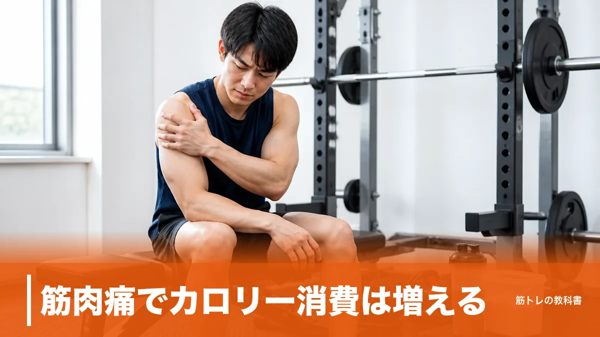 筋肉痛でカロリー消費は増える？安静時代謝が72時間上がる研究と痩せない理由のアイキャッチ画像