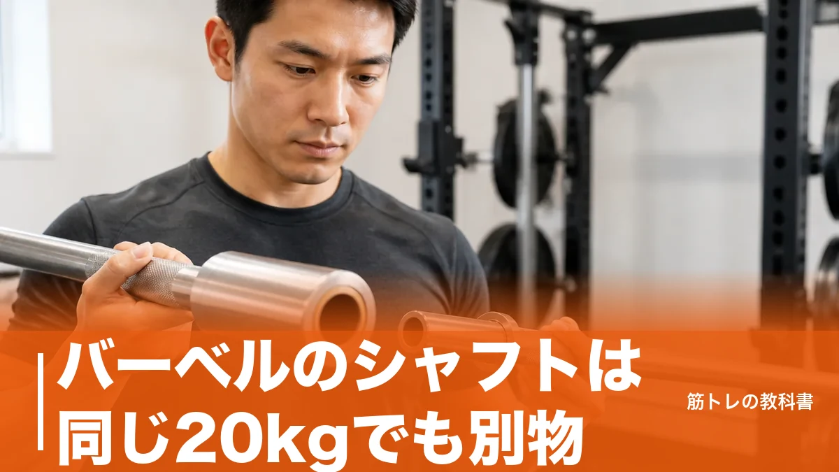 バーベルのシャフトは同じ20kgでも別物|28mm・50mm規格と耐荷重で選ぶ7本比較のアイキャッチ画像