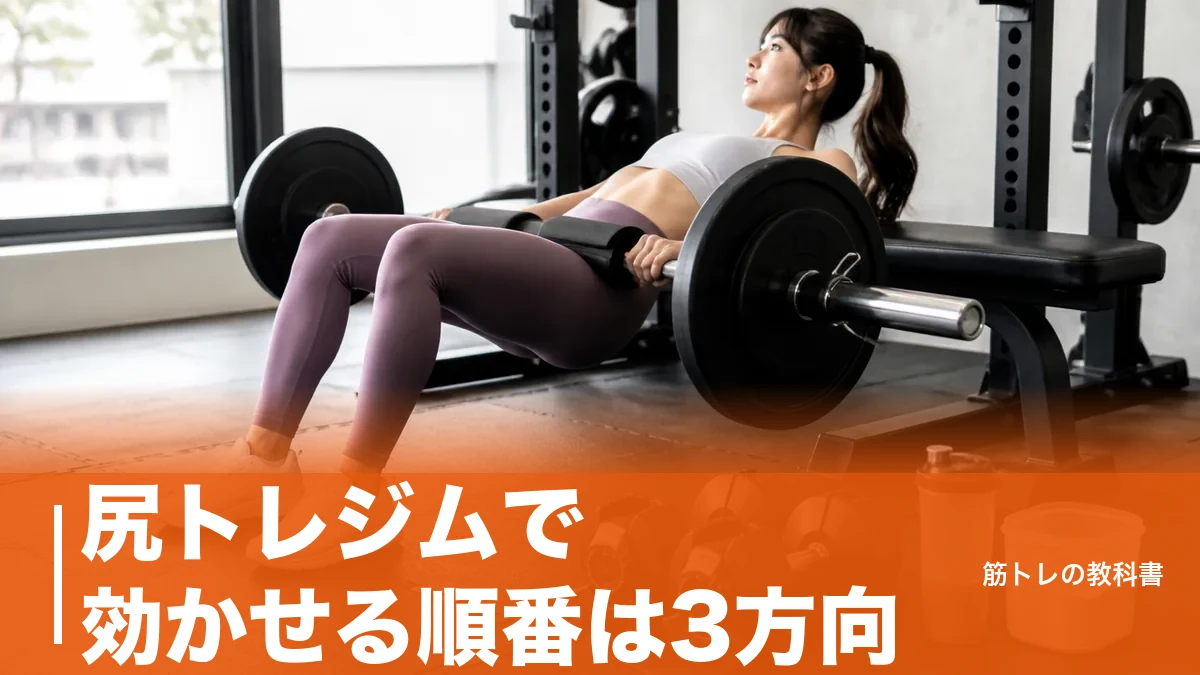 尻トレジムで効かせる順番は3方向｜マシン5台の使い分けと週2〜3日メニューのアイキャッチ画像