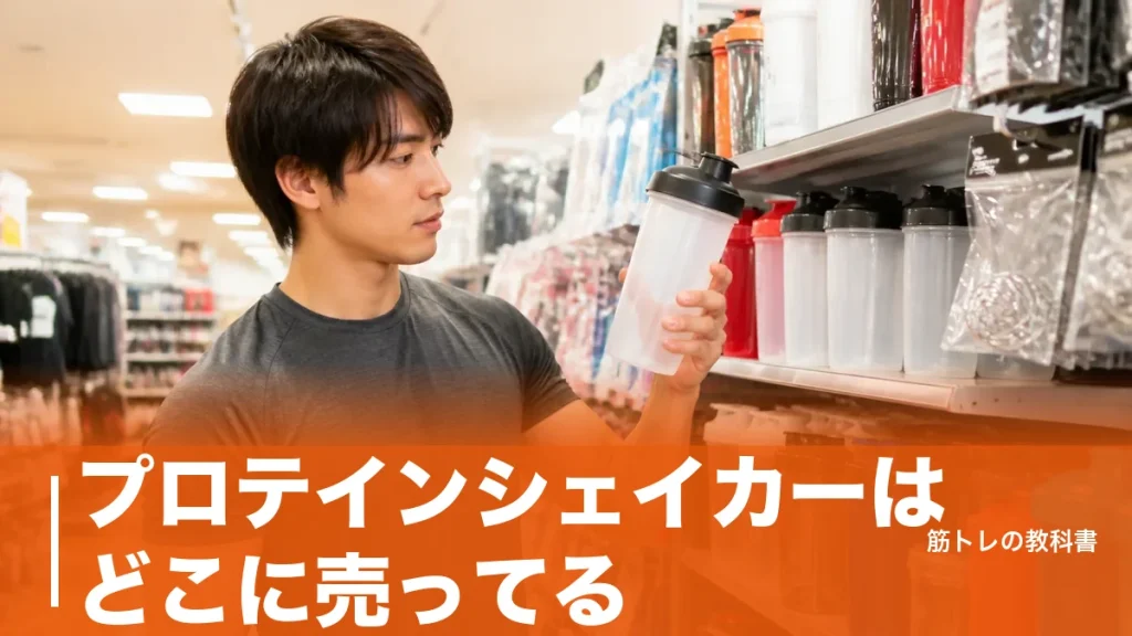 プロテインシェイカーはどこに売ってる？110円から買える売り場6系統と選び分けのアイキャッチ画像