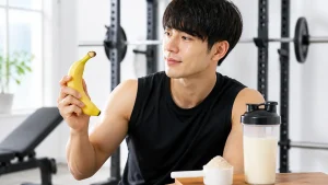 バナナ一本のタンパク質は約1g｜プロテイン1杯との差と筋トレでの使い方のアイキャッチ画像