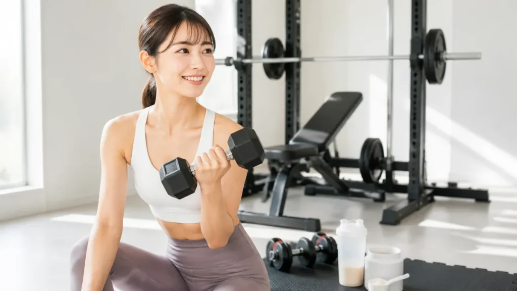 女性の筋トレ効果はいつから出る？変化が現れる順番と3か月で折れない続け方のアイキャッチ画像