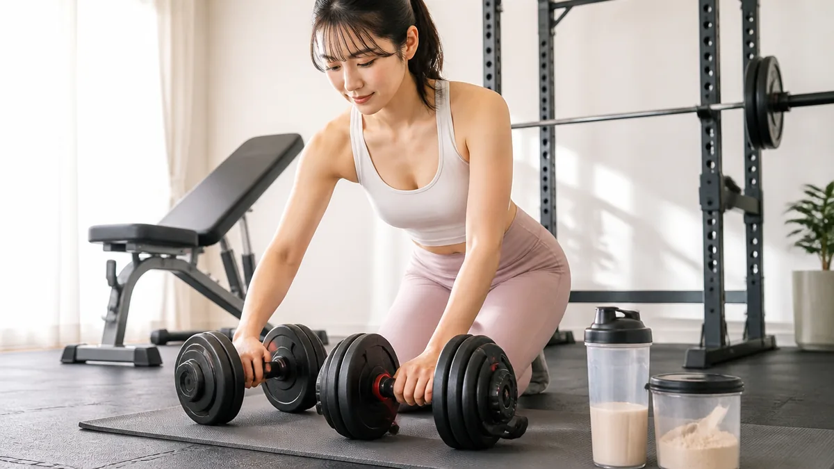 ダンベル筋トレ女性が最初に知っておきたい3つの前提の解説画像